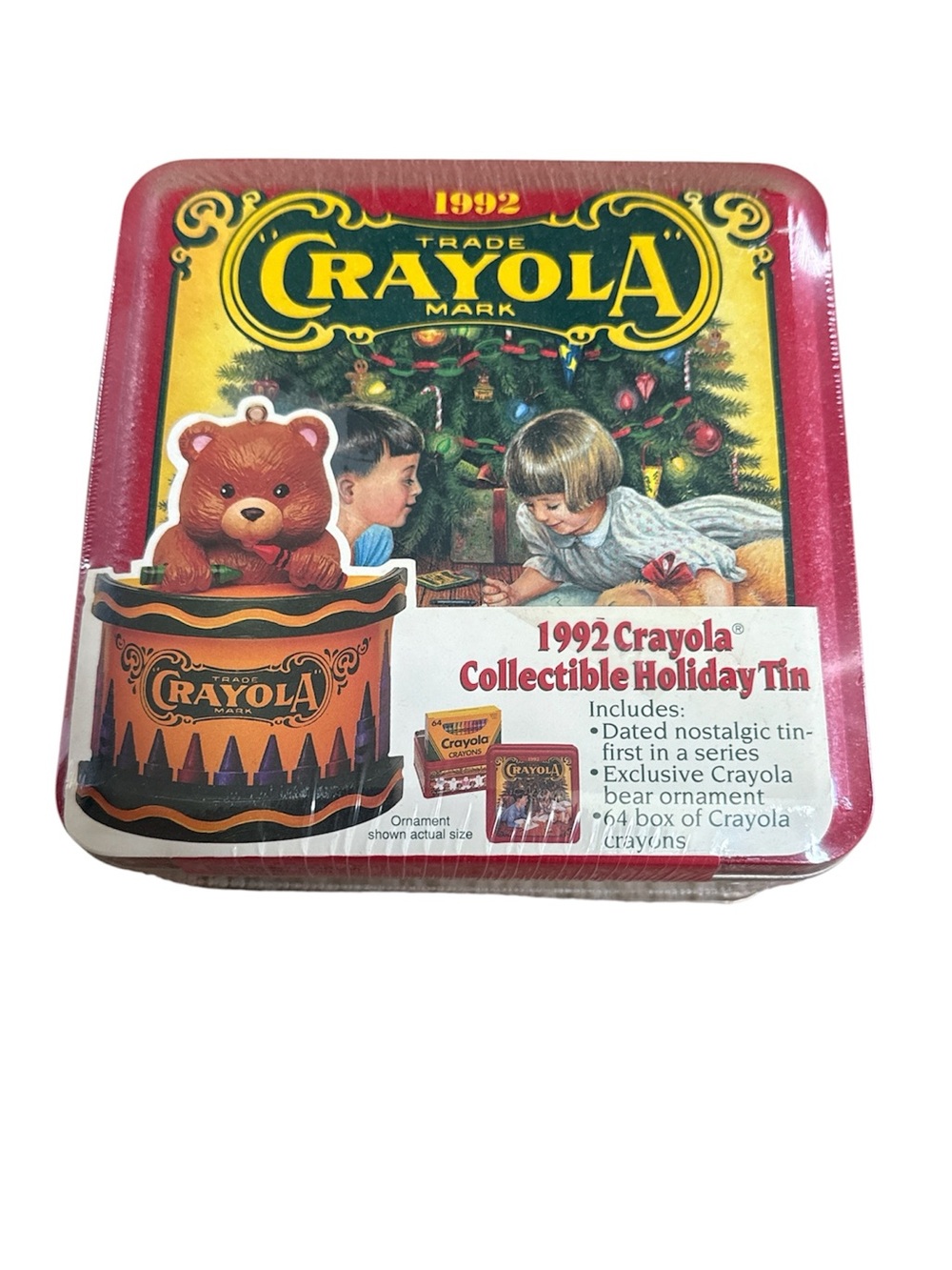 1992 Vintage Crayola Holiday Collectible Tin